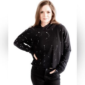 NWT Bobi Los Angeles Sweatshirt Sweater Hoodie Black White Size M